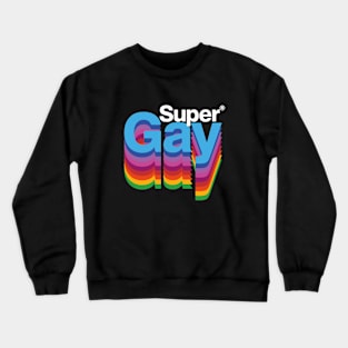 SuperGay branded (Rainbow logo) Crewneck Sweatshirt